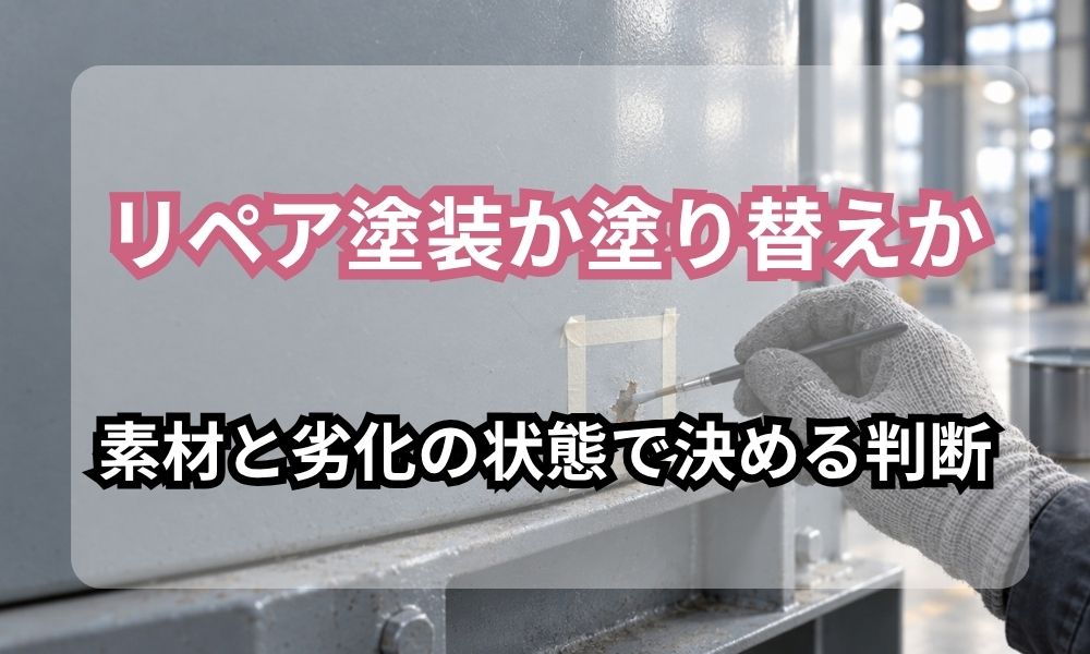 リペア塗装か塗り替えか|素材と劣化の状態で決める判断のポイント